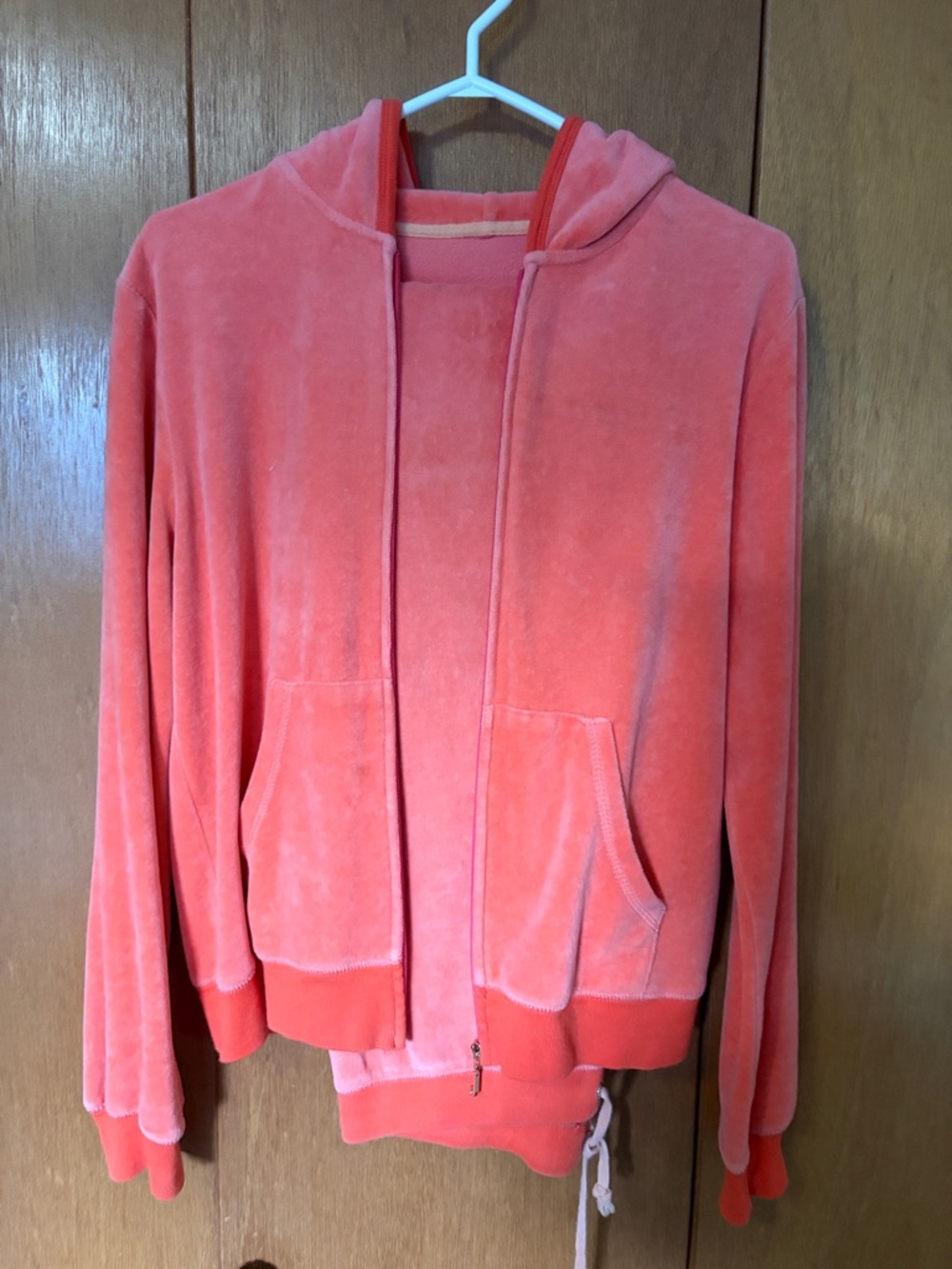 Juicy Couture Pink Velour Zip Hoodie